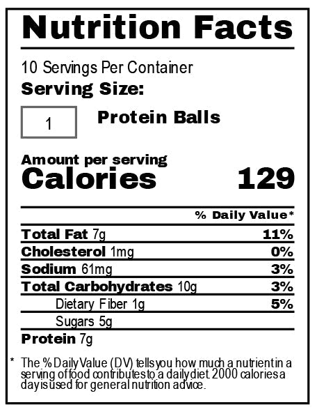 Sweet Treats - Protein Balls - 1 Bag
