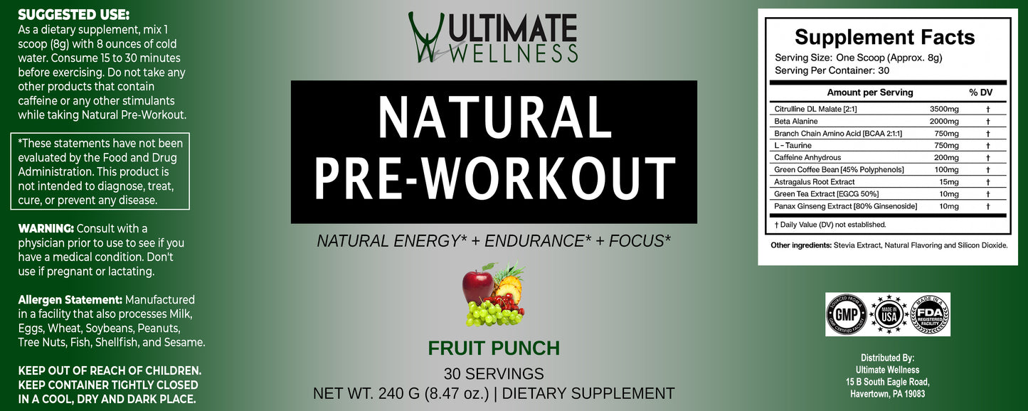 Natural Pre-Workout