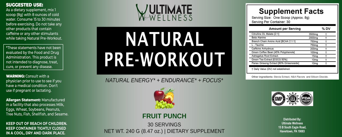 Natural Pre-Workout