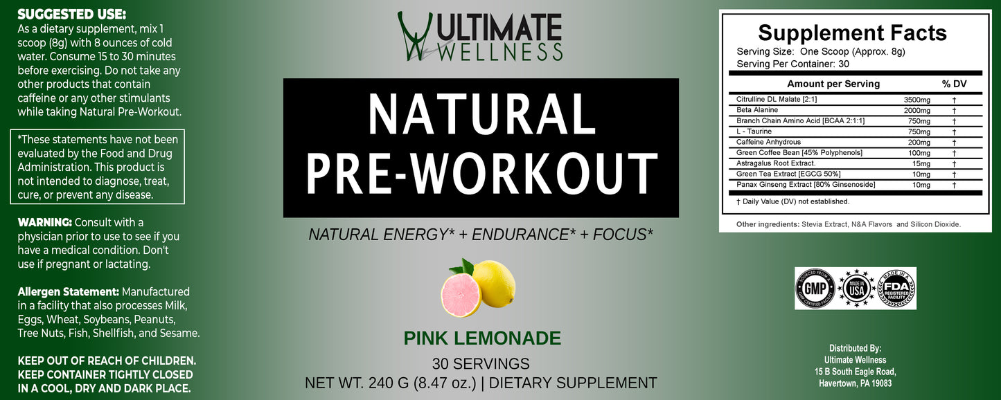 Natural Pre-Workout