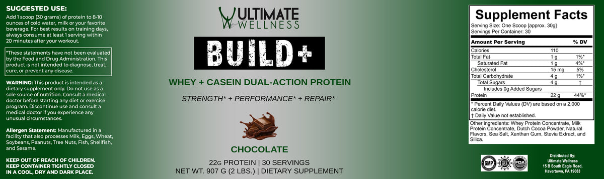 Build+ - Whey + Casein Protein